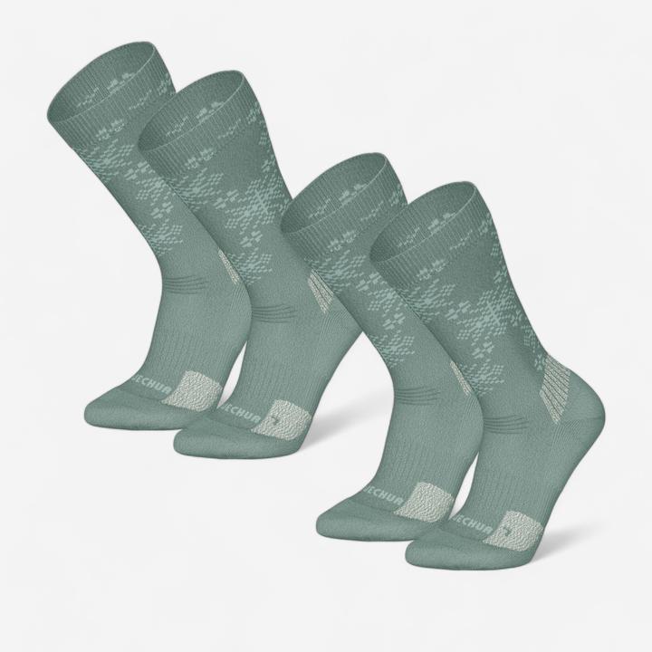 Produktbild Quechua Wandersocken Damen/Herren warm halbhoch - SH500 2 Paar (39, 42)