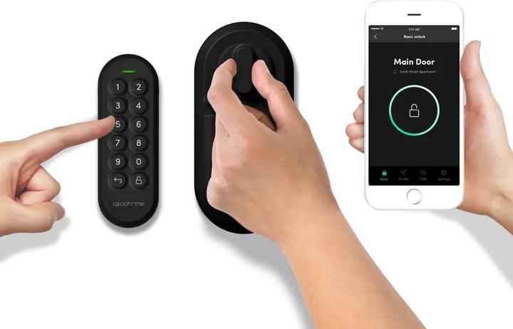 Actual product image Igloohome Retrofit Lock + Bridge