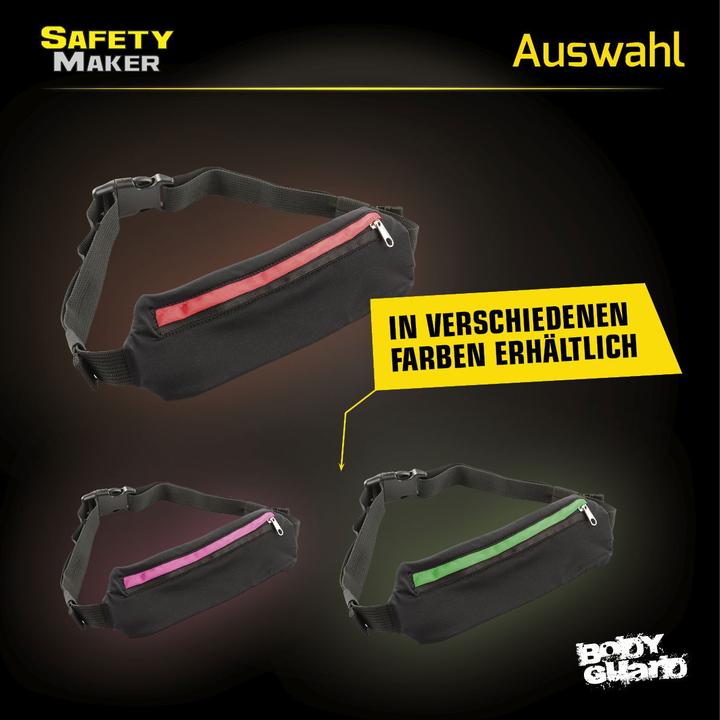 Produktbild SafetyMaker LED Gürteltasche schwarz/rot