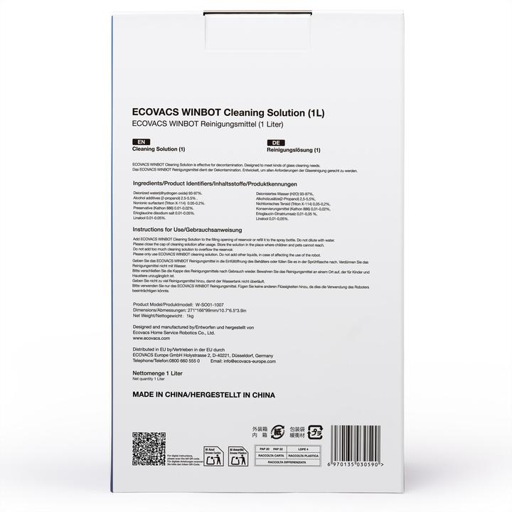 Produktbild Ecovacs WINBOT Reinigungslösung 1l