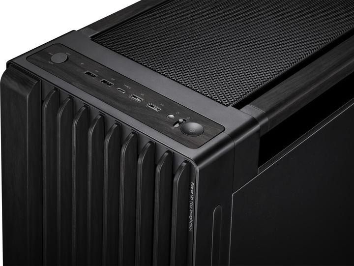 Actual product image ASUS Case PROART PA602 WOOD METAL PWM BLACK (mATX, DTX, Mini-ITX, Mini-DTX, ATX)