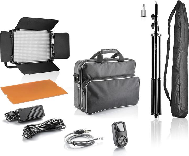 Immagine prodotto Walimex LED Niova 600 Plus Daylight + supporto WT-806 (Apparecchio di illuminazione a superficie)