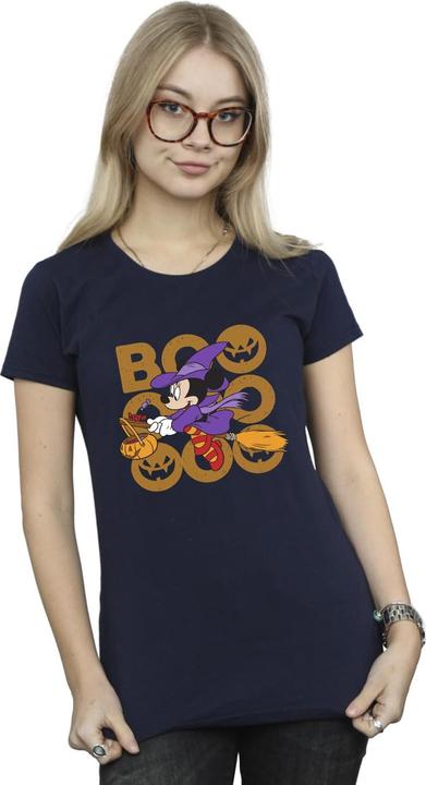 Actual product image Disney Womens/Ladies Boo Minnie Mouse Witch Cotton T-Shirt (M)