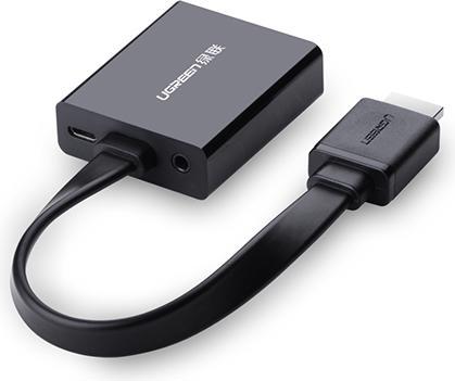 Immagine prodotto Ugreen Convertitore adattatore da HDMI a VGA con supporto audio 1080P (HDMI, 16 cm)