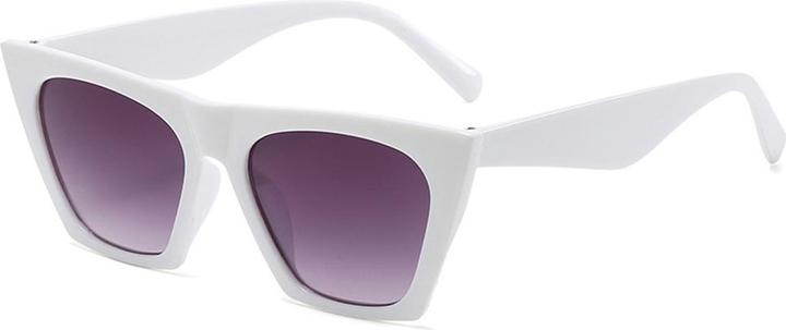 Techsuit - Sunglasses (5154) - for Women, PC Frame and Lens, Square - White / Gray