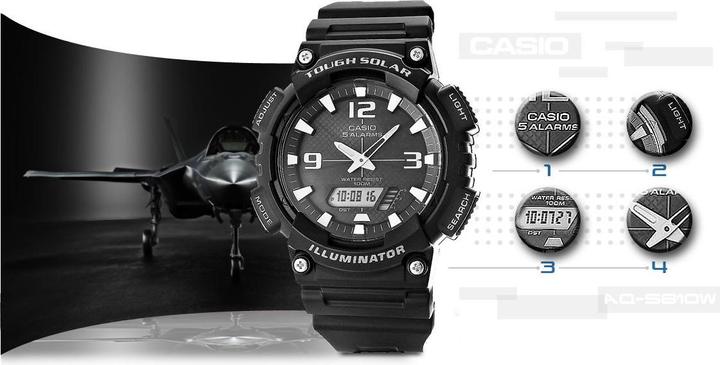 Produktbild Casio UHR HERREN AQ-S810W 1AV (zd044h) – SOLARKAMERAS