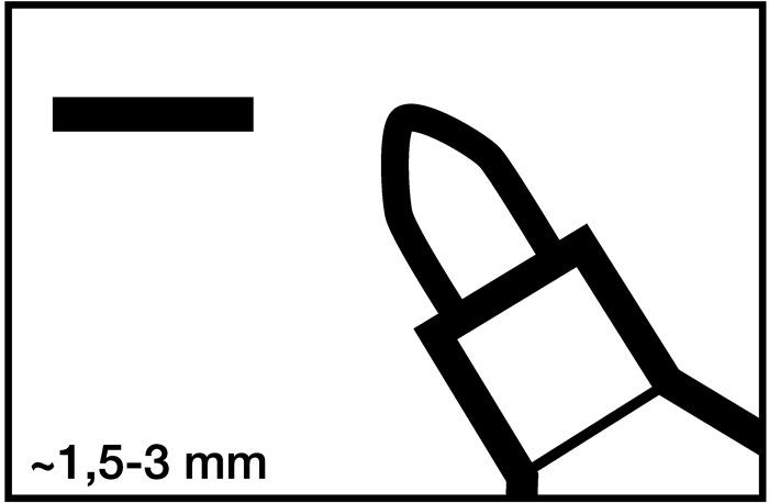 Image du produit Edding Marqueur permanent 3000 (Vert, 1.50 mm, 1 x)