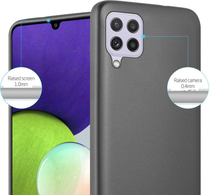 Actual product image Cadorabo TPU Matt Metallic Sleeve (Samsung Galaxy M22, Samsung Galaxy A22, Samsung Galaxy A32)