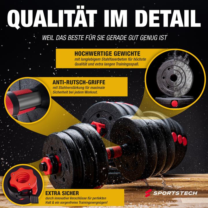Actual product image Sportstech AH150 (8 x 1.25 kg)