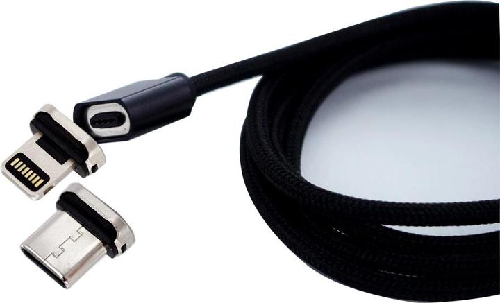 Produktbild cyoo Magnet USB-C / Lightning Ladekabel 1m (1 m, USB 3.2 Gen 1)