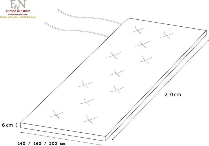 Produktbild Europe & Nature Shiatsu (200 x 210 cm, Naturkern)