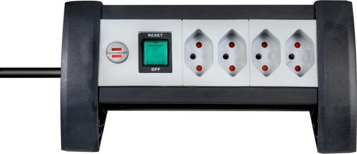 Actual product image Brennenstuhl Bremounta 4-way with switch *CH* (4 x, Type 13, 3 m)