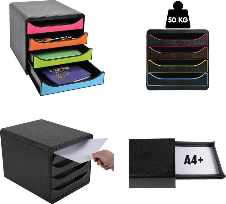 Produktbild Exacompta Selbstständige Schubladenboxen (A4+)
