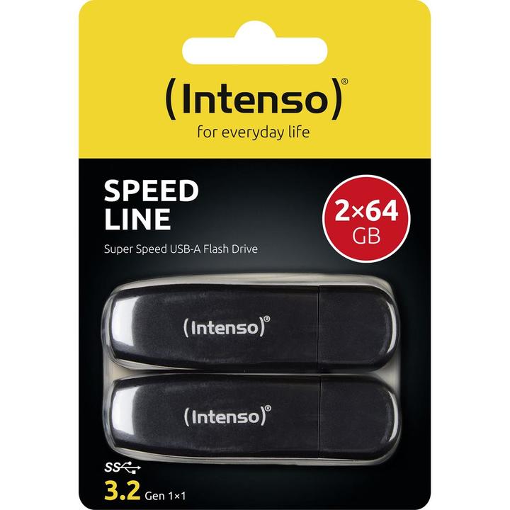 Actual product image Intenso Speed line 2 x 64GB (64 GB, USB 3.0)