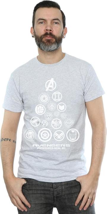 Image du produit - T-shirt AVENGERS ENDGAME PYRAMID ICONS - Homme (5XL)