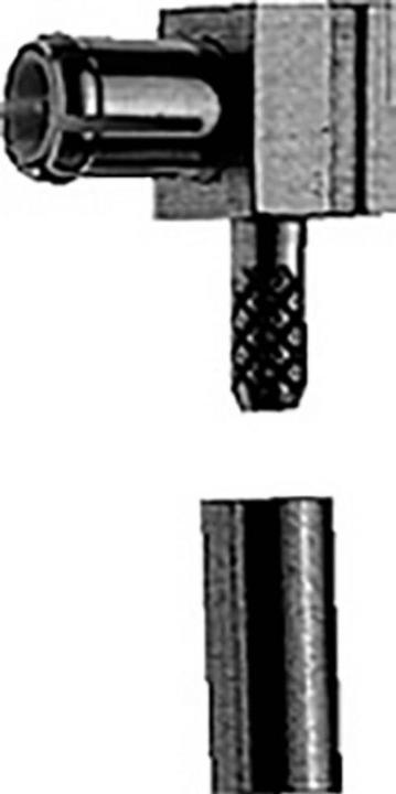 Actual product image Telegärtner MCX cable angle plug crimp G03 C2213, G03 (RG-178 B/U), gold (standard)