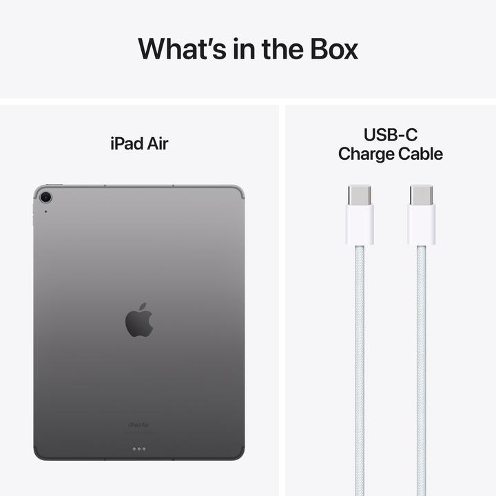 Image du produit Apple iPad Air 13 2024 (M2) (5G, 13", 256 Go, Space grey)