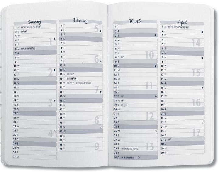 Produktbild Sigel Taschenagenda JOLIE Motiv (9.5 x 15 cm, Deutsch)