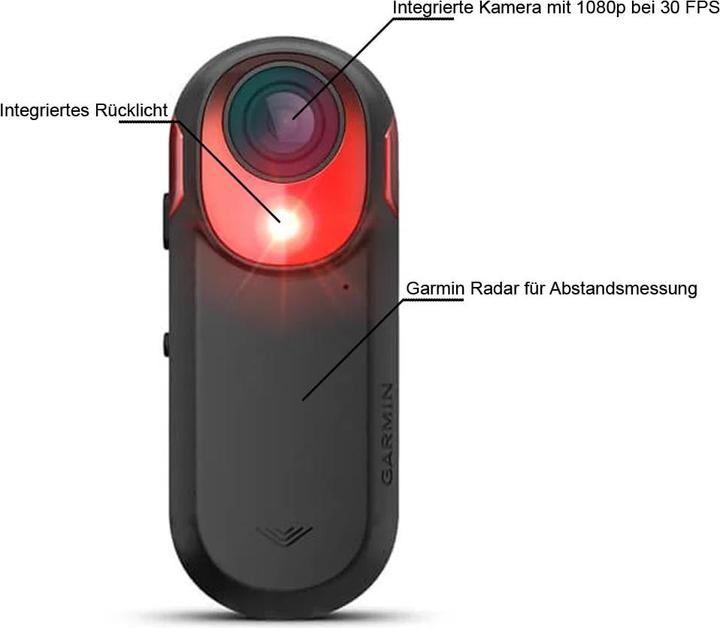 Image du produit Garmin Radar Varia RCT716 (WiFi, Accéléromètre, Batterie, Récepteur GPS, HD)
