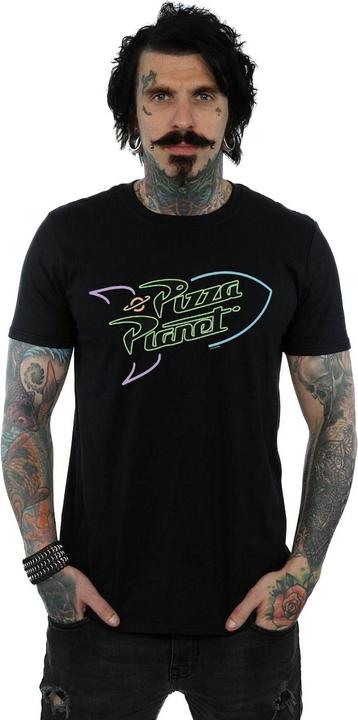 Actual product image Disney Mens Toy Story Neon Pizza Planet T-Shirt (3XL)