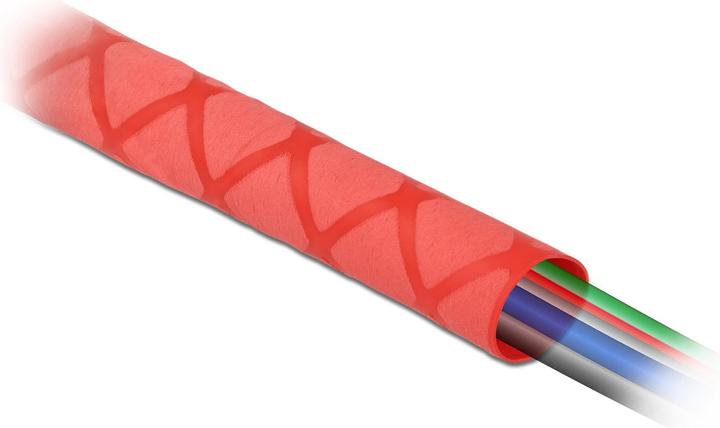 Produktbild Delock Schrumpfschlauch X-Muster rutschfest 1 m x 50 mm rot (1 x)