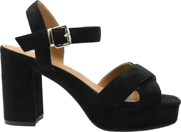 Actual product image Where's That From Womens/Ladies Marcia Strappy Suede Platform High Heels (36)