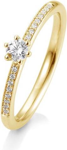 Immagine prodotto Breuning Anello di fidanzamento con pavé (57, Oro 750/18 K)