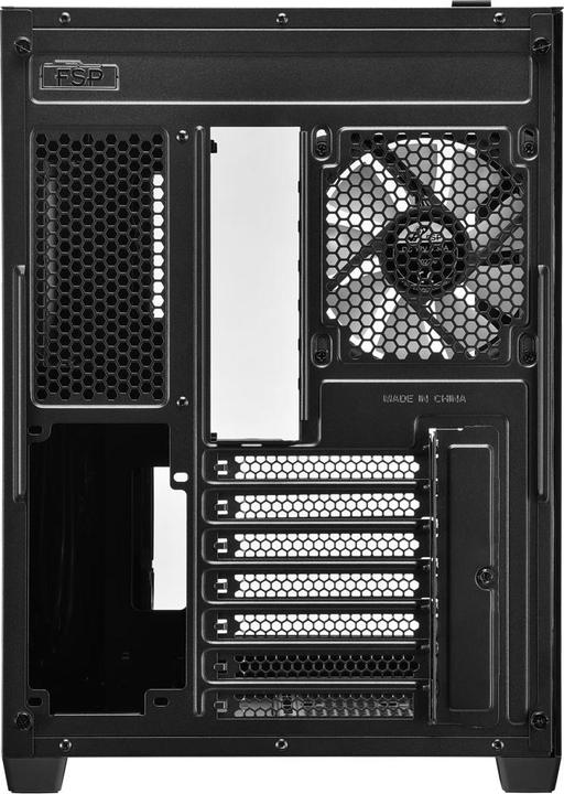 Actual product image Fortron FSP/ CMT380A/Midi Tower/Transpar./??ern?? (ATX, mATX, Mini-ITX)