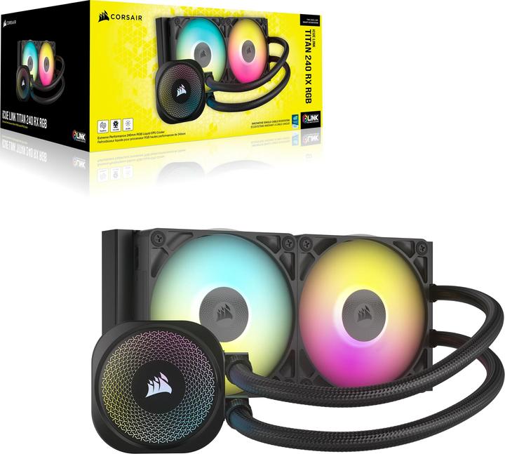 Productafbeelding Corsair iCUE LINK TITAN 240 RX RGB AIO, 240mm Radiator, Vloeibare CPU-koeler
