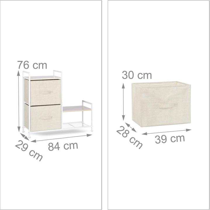 Produktbild Relaxdays Schubladenbox (84 x 29 x 76 cm)