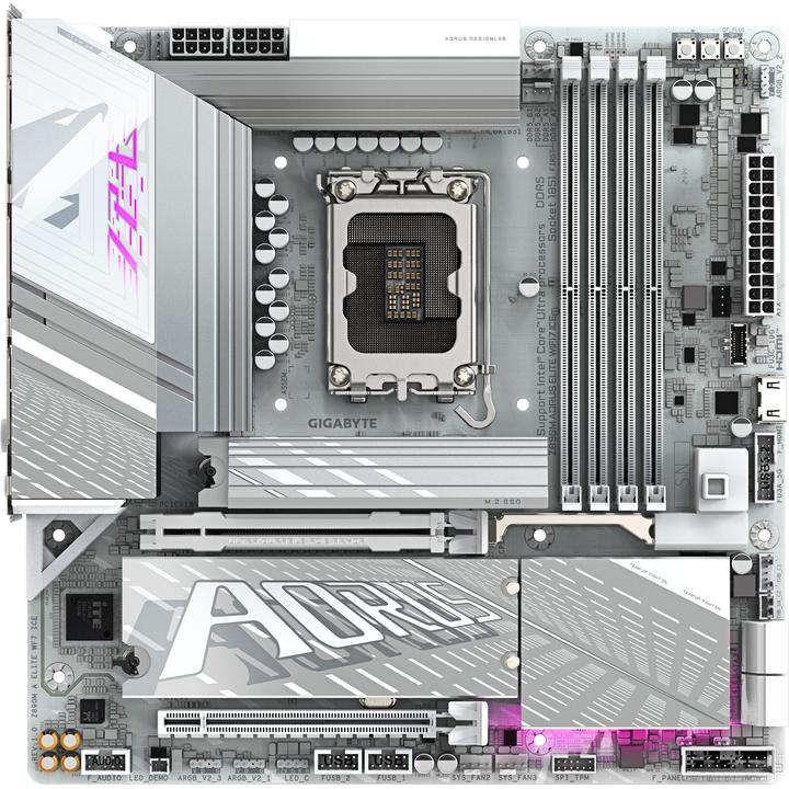 Productafbeelding Gigabyte Z890M AORUS Elite WIFI7 ICE (LGA 1851, Intel Z890, ATX)