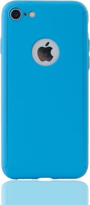 Produktbild König Design Hülle Handy Schutz für Apple iPhone 8 Full Case Cover Displayschutz Bumper Blau (Apple iPhone 8)