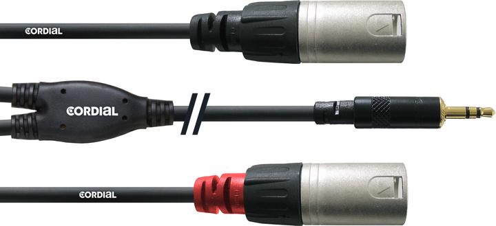Actual product image Cordial Cfy 1.5 Wmm-Long (1.50 m, 3.5mm jack (AUX), XLR)