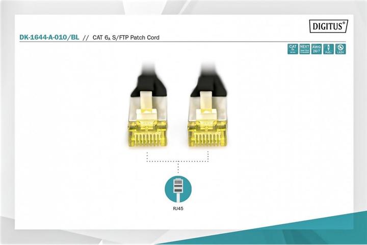 Produktbild Digitus Netzwerkkabel (S/FTP, CAT6a, 1 m)