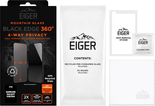 Image du produit Eiger Mountain Glass Black Edge 360 (1 pièce(s), Samsung Galaxy S25)