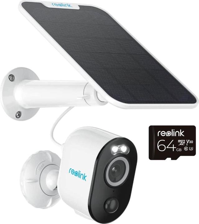 Produktbild Reolink Argus Series B330+Solar Panel+64GB SD Card-5MP (2560 x 1440 Pixels)