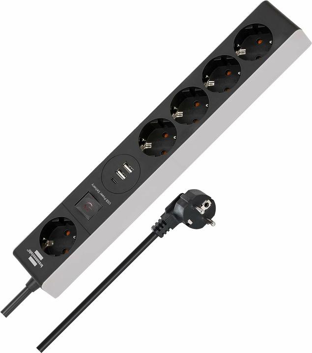 Immagine prodotto Brennenstuhl Presa multipla 5f con PD, SDL PD 05, 2xUSB, 1xUSB C (5 x, CEE 7/3, CEE 7/4, USB, CEE 7/16, 1.50 m)