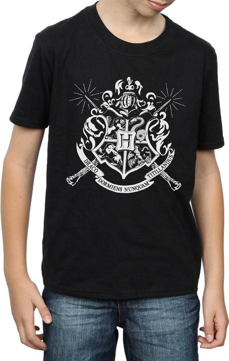 Immagine prodotto Hogwarts Badge Wands Maglietta Ragazzi (128)