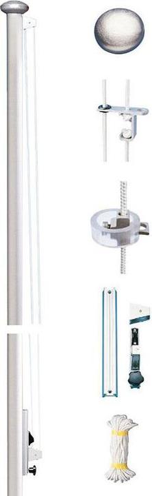 Actual product image Keller Fahnen Fahnenmast-Komplettset Deluxe ohne Bodenhülse Aluminium 10 m
