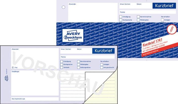 Produktbild Avery Kurzbrief (40 x)