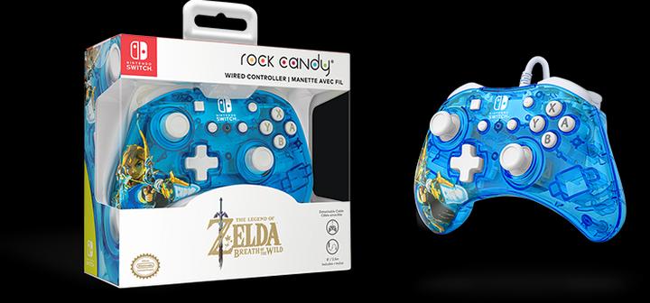 Image du produit PDP Rock Candy Wired Controller : Lien Berry Brave (Switch OLED, Switch Lite, Switch)