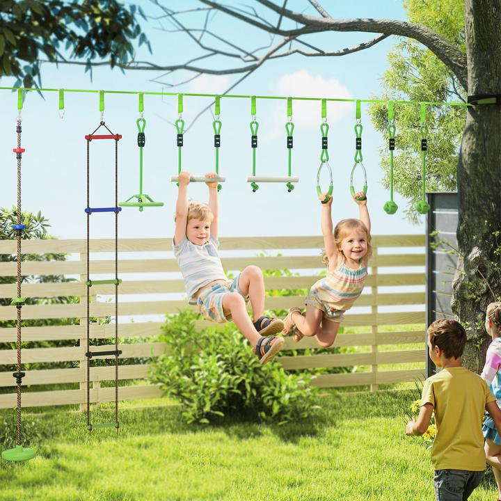 Produktbild Aiyaplay Kinder-Kletterseil-Set Kunststoff, Polyester Grün