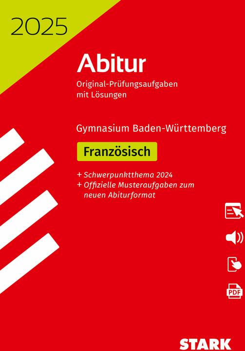 Energy Label Abiturprfung BaW 2025 - Franzsisch Basis-/Leistungsfach (German, 2024)