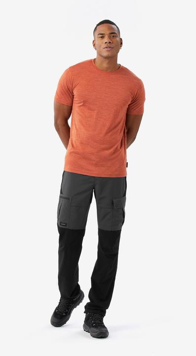 Actual product image Forclaz Merinoshirt Herren kurzarm - Merino Fresh braun (L)