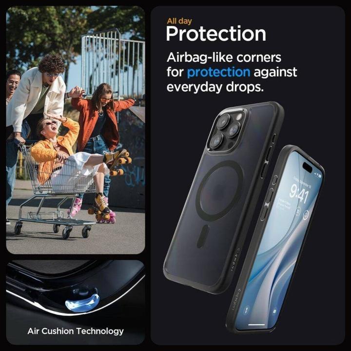 Produktbild Spigen Ultra Hybrid MAG iPhone 16 Pro MagSafe frost black ACS08134 (Apple iPhone 16 Pro)