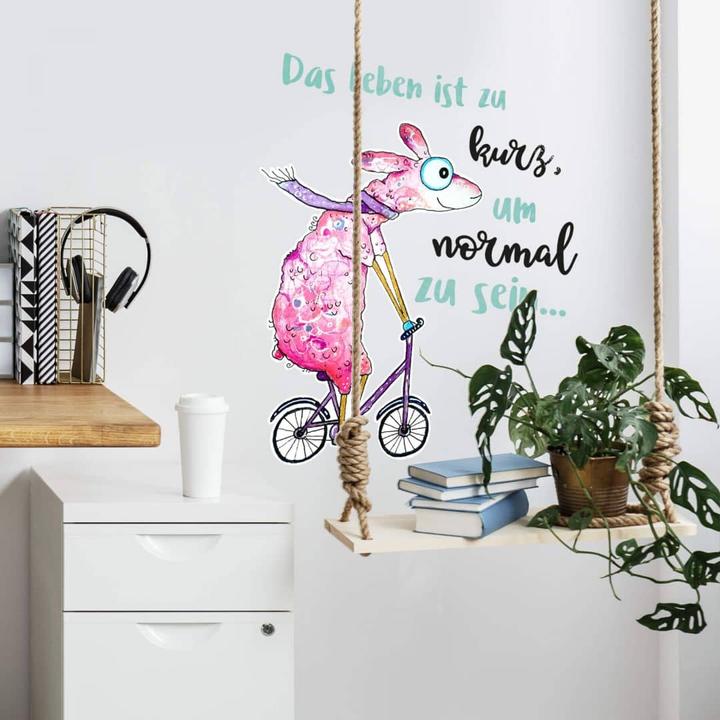 Produktbild Trenddeko Das Leben ist zu kurz, um normal zu sein... (53 x 70 cm)