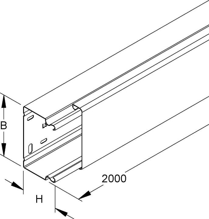 Immagine prodotto Niedax Canalina di protezione dei cavi (200 cm)