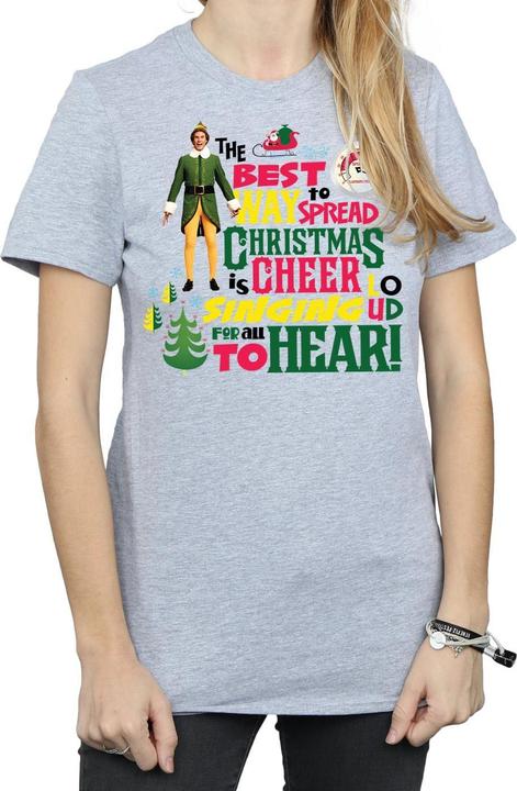 Immagine prodotto Elf Christmas Cheer Maglietta Ampia Donna (L)