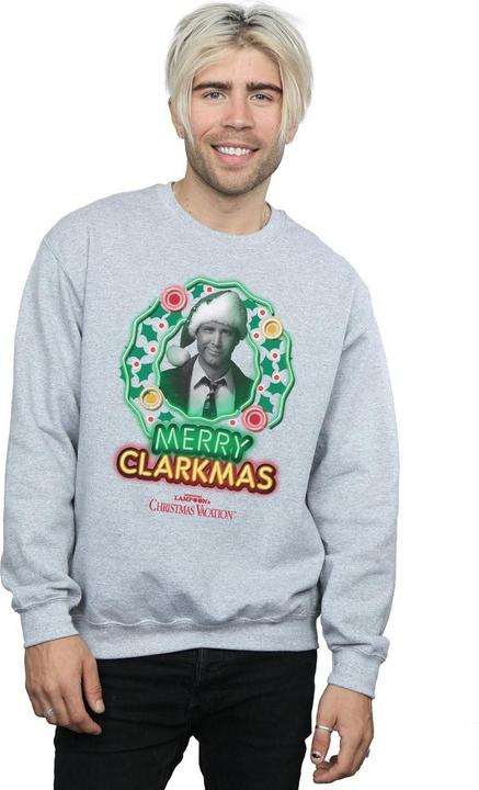 Produktbild National Lampoon´s Vacation Graustufen Clarkmas WeihnachtsSweatshirt (M)