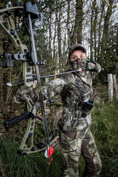 Immagine prodotto Solognac Jagdhose 500 Damen geräuscharm atmungsaktiv Camouflage (XS)